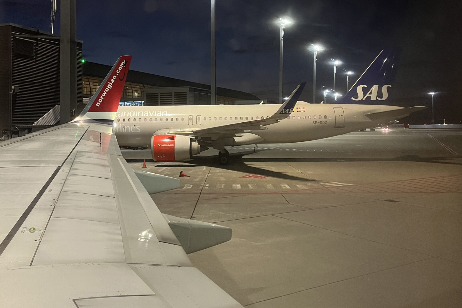 Aterrizando en el aeropuerto de Oslo-Gardermoen